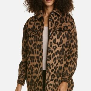 ALLSAINTS leopard shacket